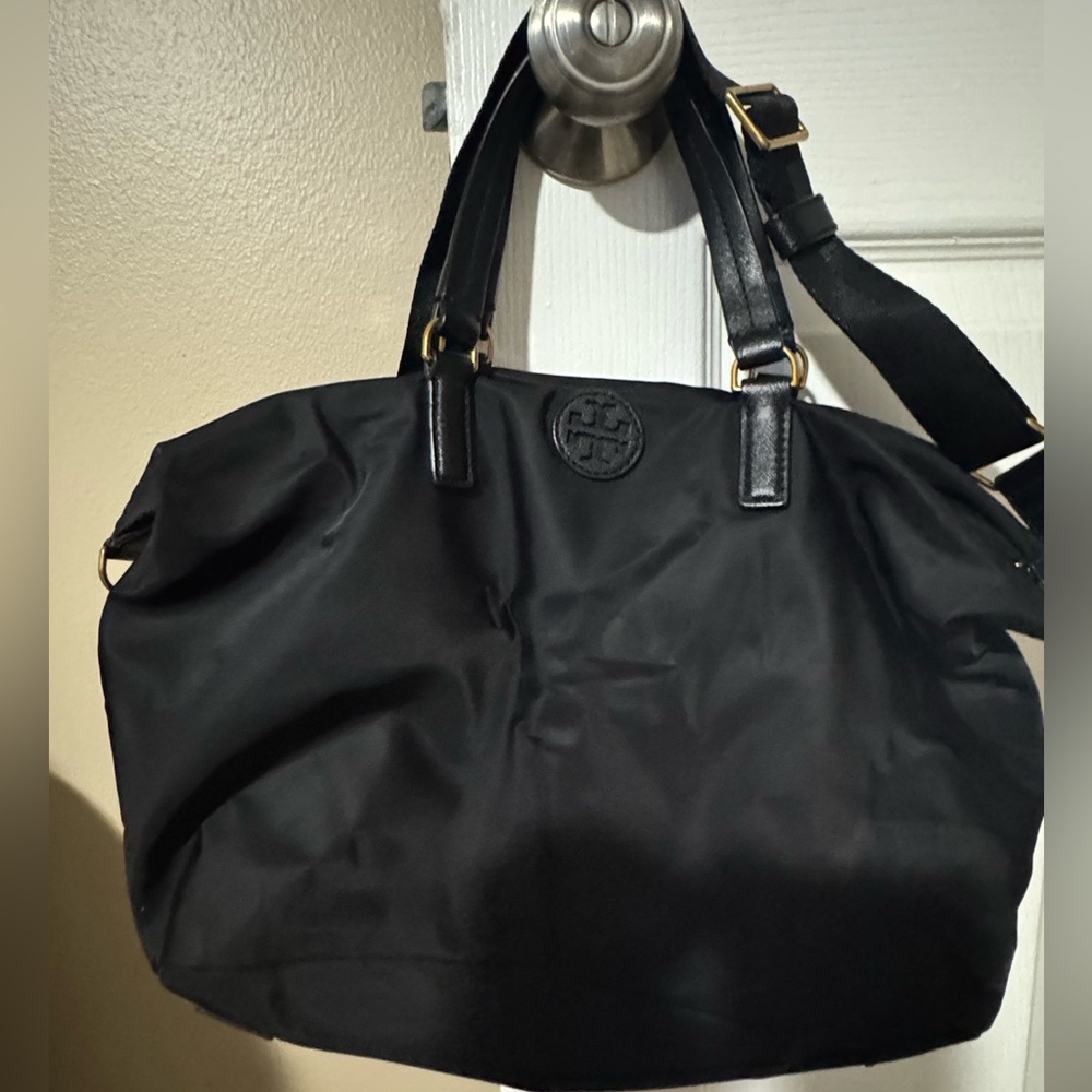 Tory Burch black nylon purse